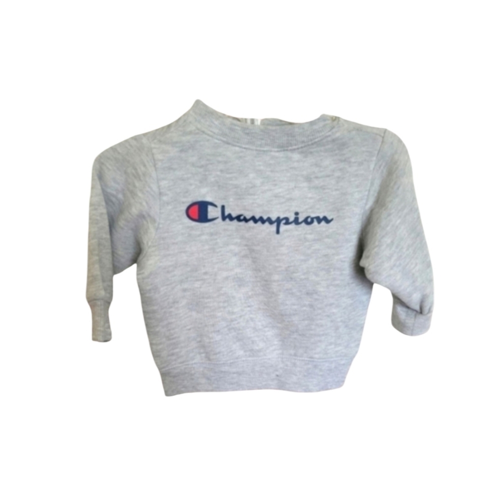 NWT Champion Classic Gray Long Sleeve Sweatshirt Size 3 to 6 months Boys